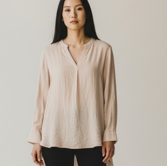 Pleione Tops - Pleione Blouse In Cream Size Womans Medium